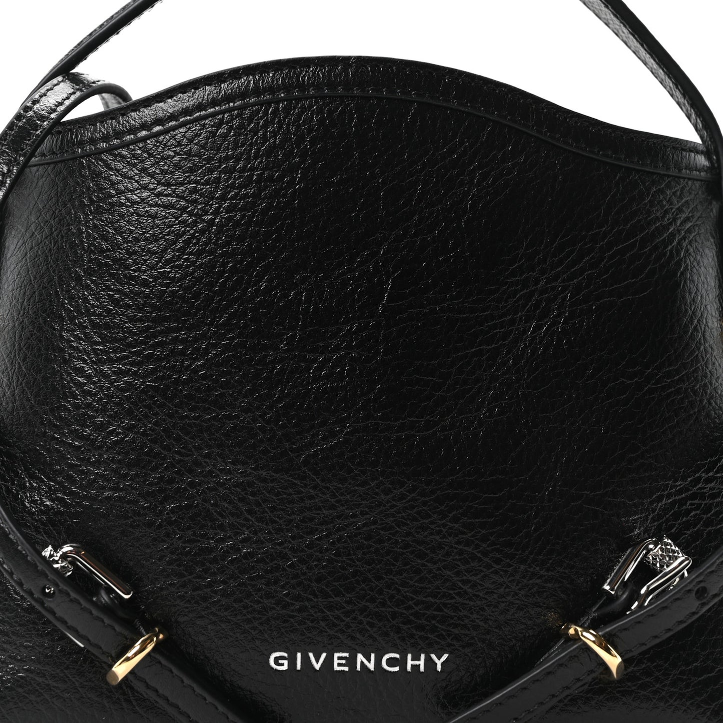Tumbled Calfskin Nano Voyou Bag Black