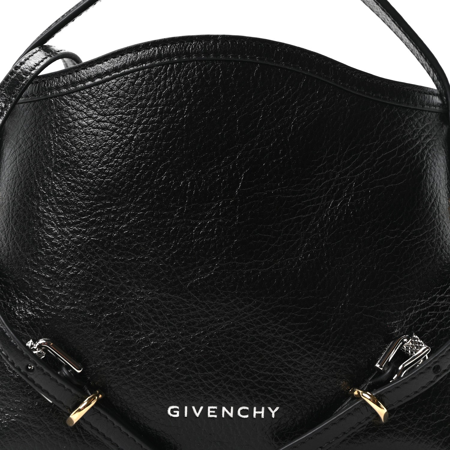 Givenchy Tumbled Calfskin Nano Voyou Bag Black 8 of 10