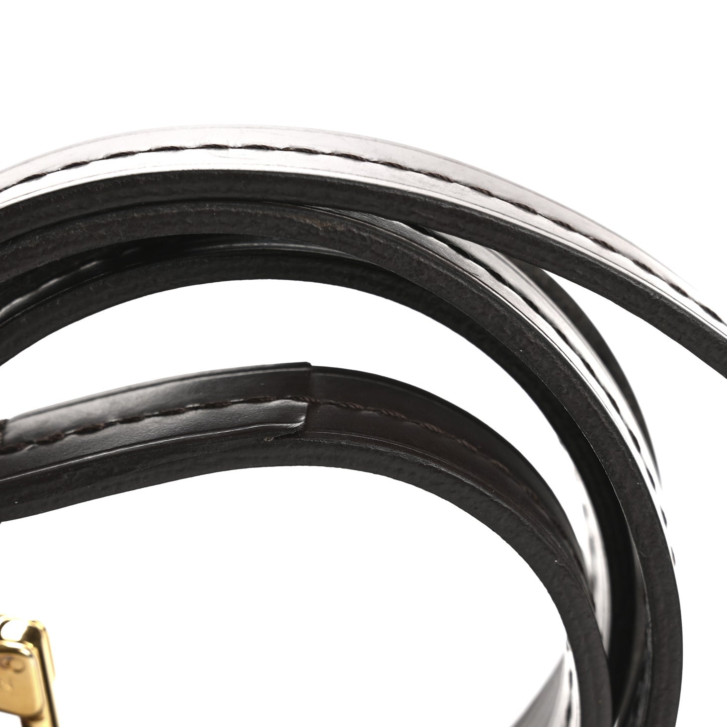 Calfskin Croisette Shoulder Strap Brown