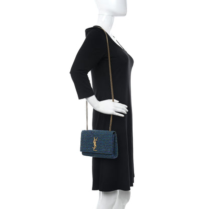 Saint Laurent Tweed Small Monogram Kate Satchel Multicolor 2 of 10