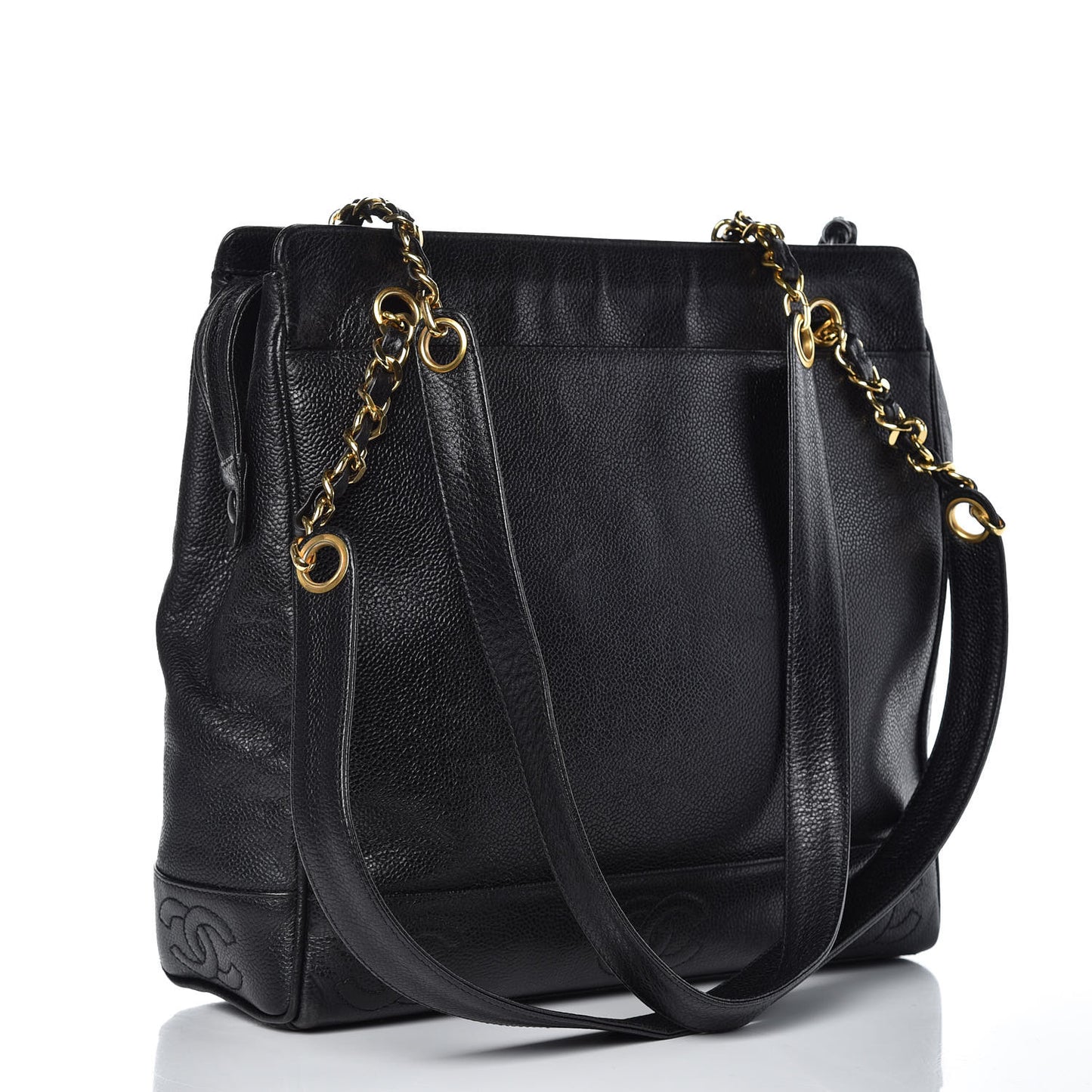 Caviar CC Shoulder Bag Black