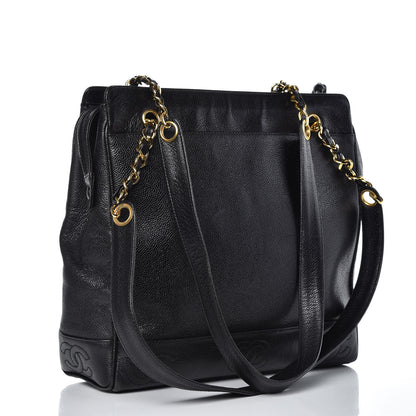 Chanel Caviar CC Shoulder Bag Black 3 of 10