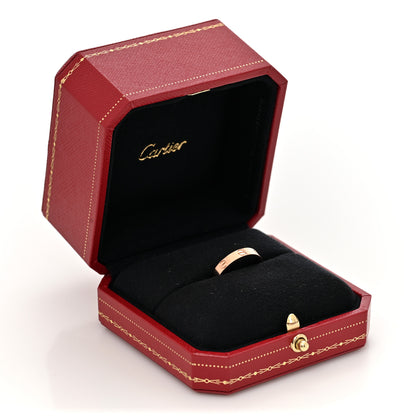 Cartier 18K Pink Gold 3.5mm LOVE Wedding Band Ring 55 7.25 5 of 5
