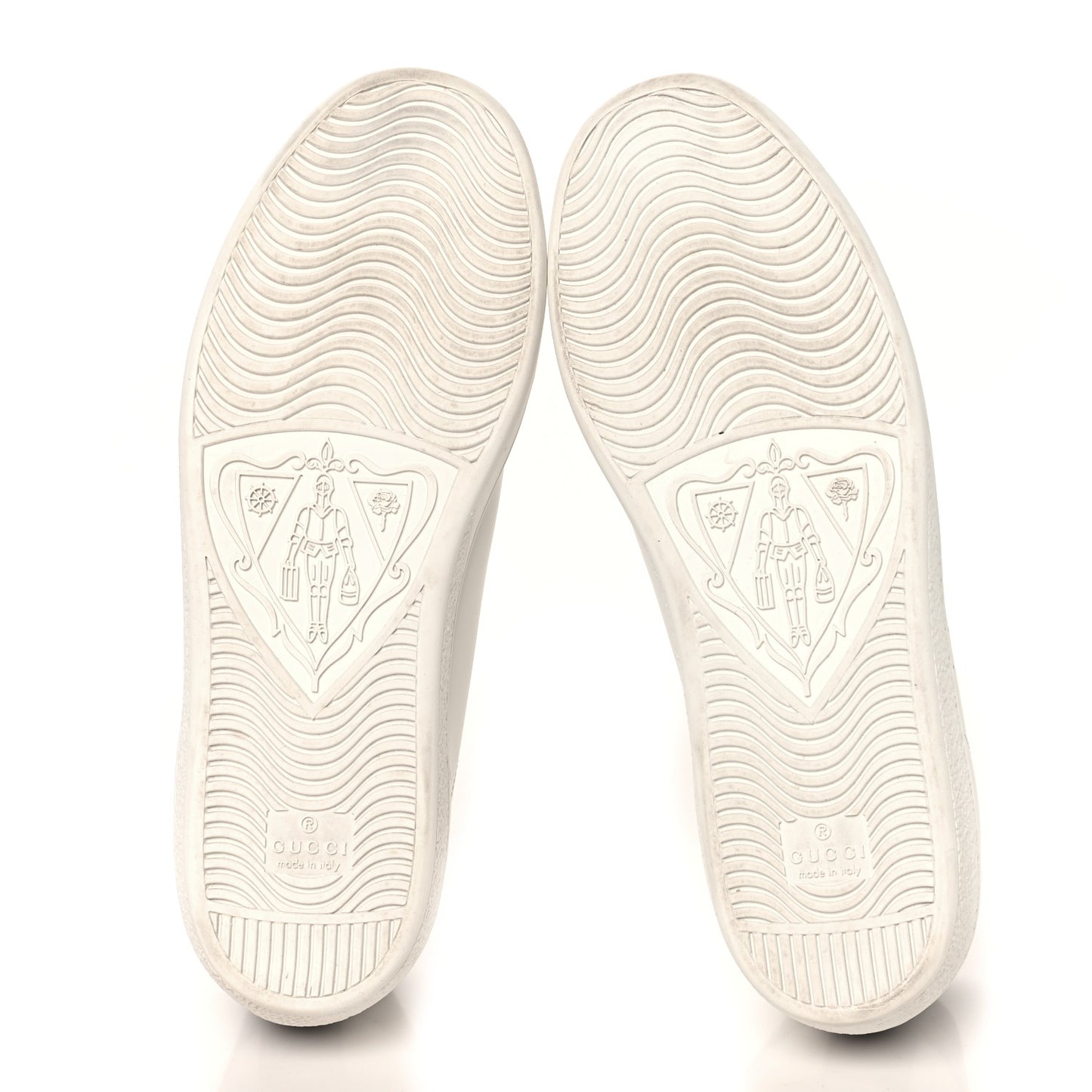 Calfskin Interlocking G Perforated Womens Ace Sneakers 38.5 White Grey Sky