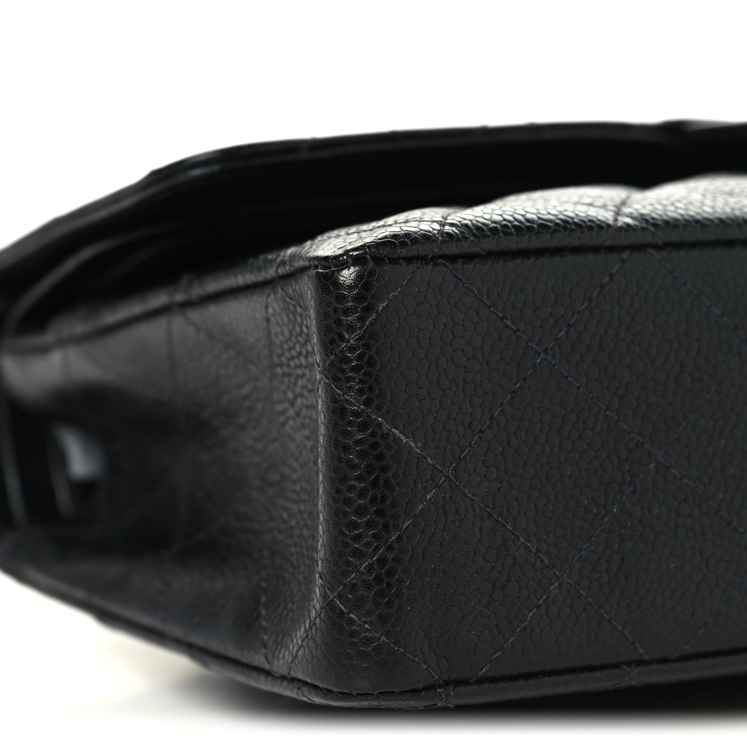 Chanel Caviar Quilted Medium Double Flap Black 10 of 12