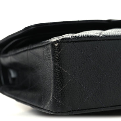 Chanel Caviar Quilted Medium Double Flap Black 10 of 12