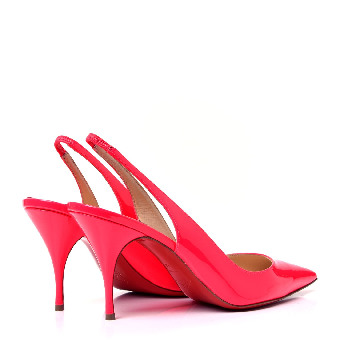 Patent Clare Sling 80 Pumps 41 Fluo Rose