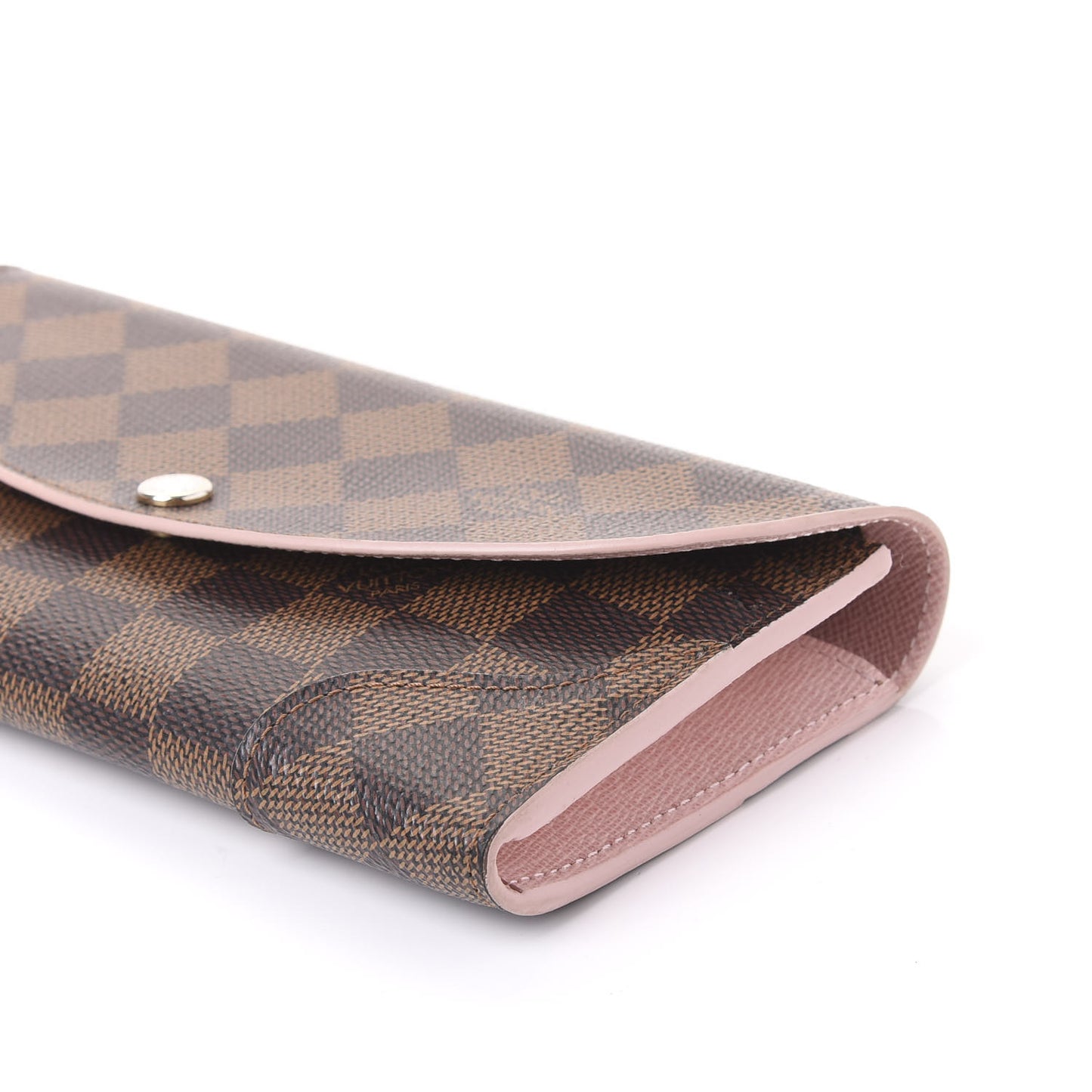 Damier Ebene Caissa Wallet Rose Ballerine