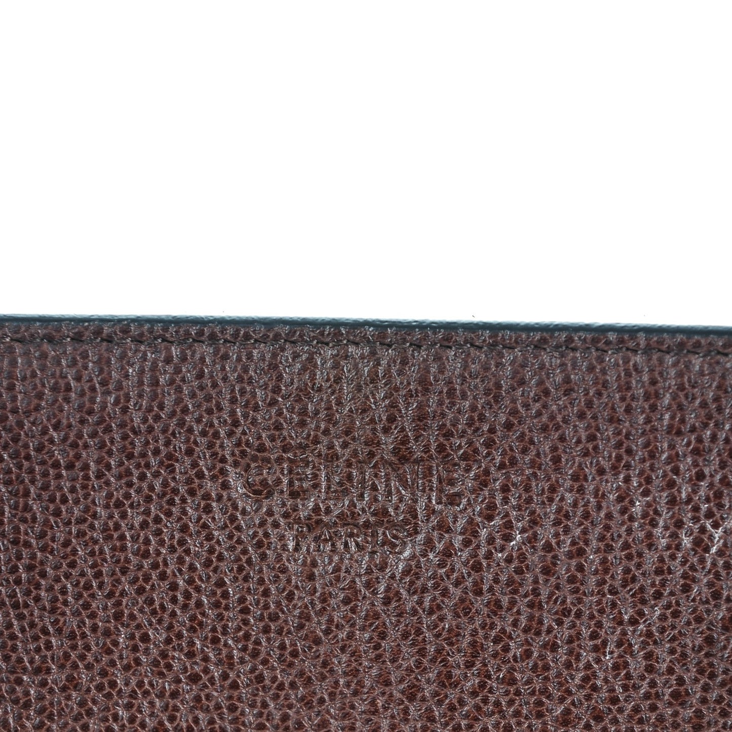 Shiny Grained Calfskin Medium Phantom Luggage Brown