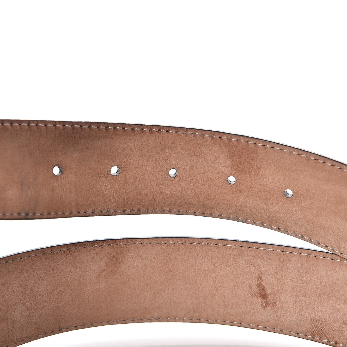 Guccissima Interlocking G Belt 100 40 Grey