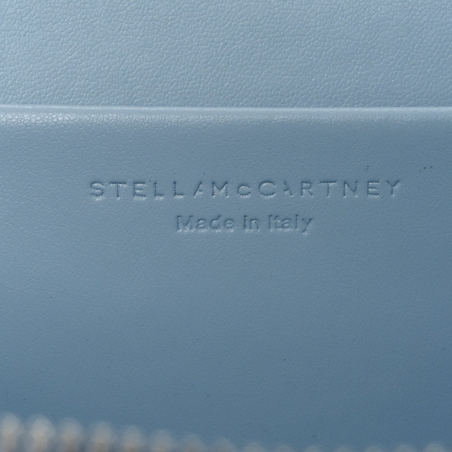 Stella McCartney Metallic Shaggy Deer Falabella Cosmetic Case Blue 6 of 11