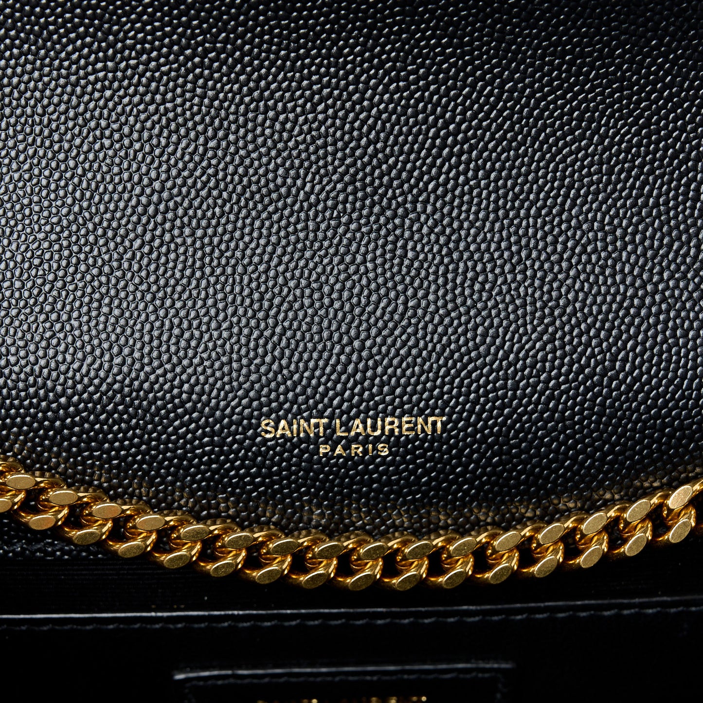 Grain De Poudre Medium Classic Monogram Kate Satchel Black