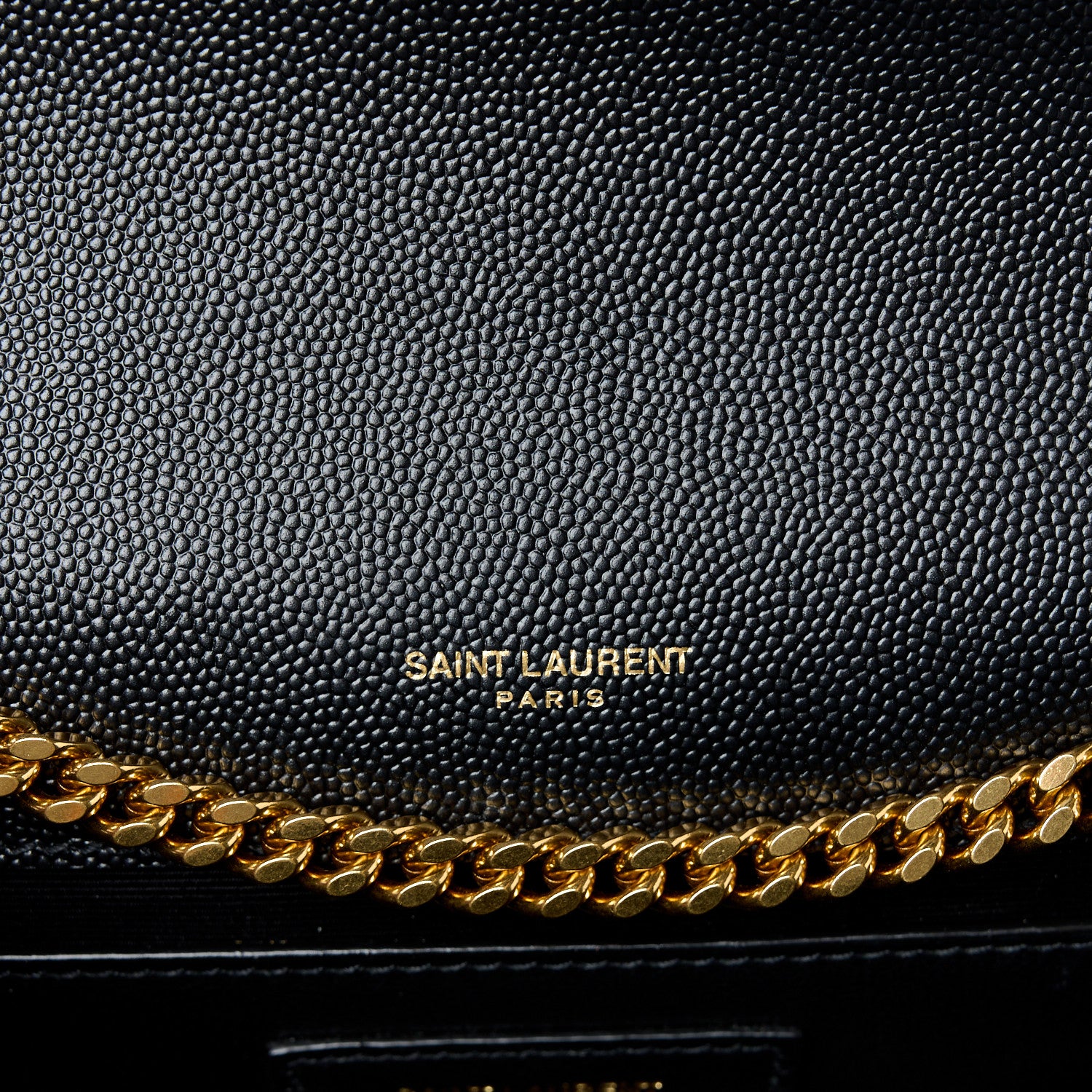 Saint Laurent Grain De Poudre Medium Classic Monogram Kate Satchel Black 6 of 10