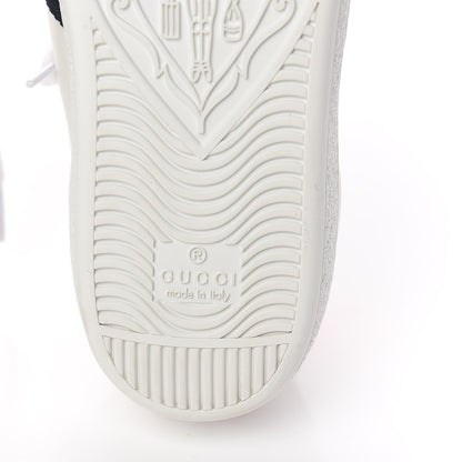 Gucci Calfskin Ayers Blind For Love Embroidered Womens Ace Sneakers 36.5 White 8 of 12