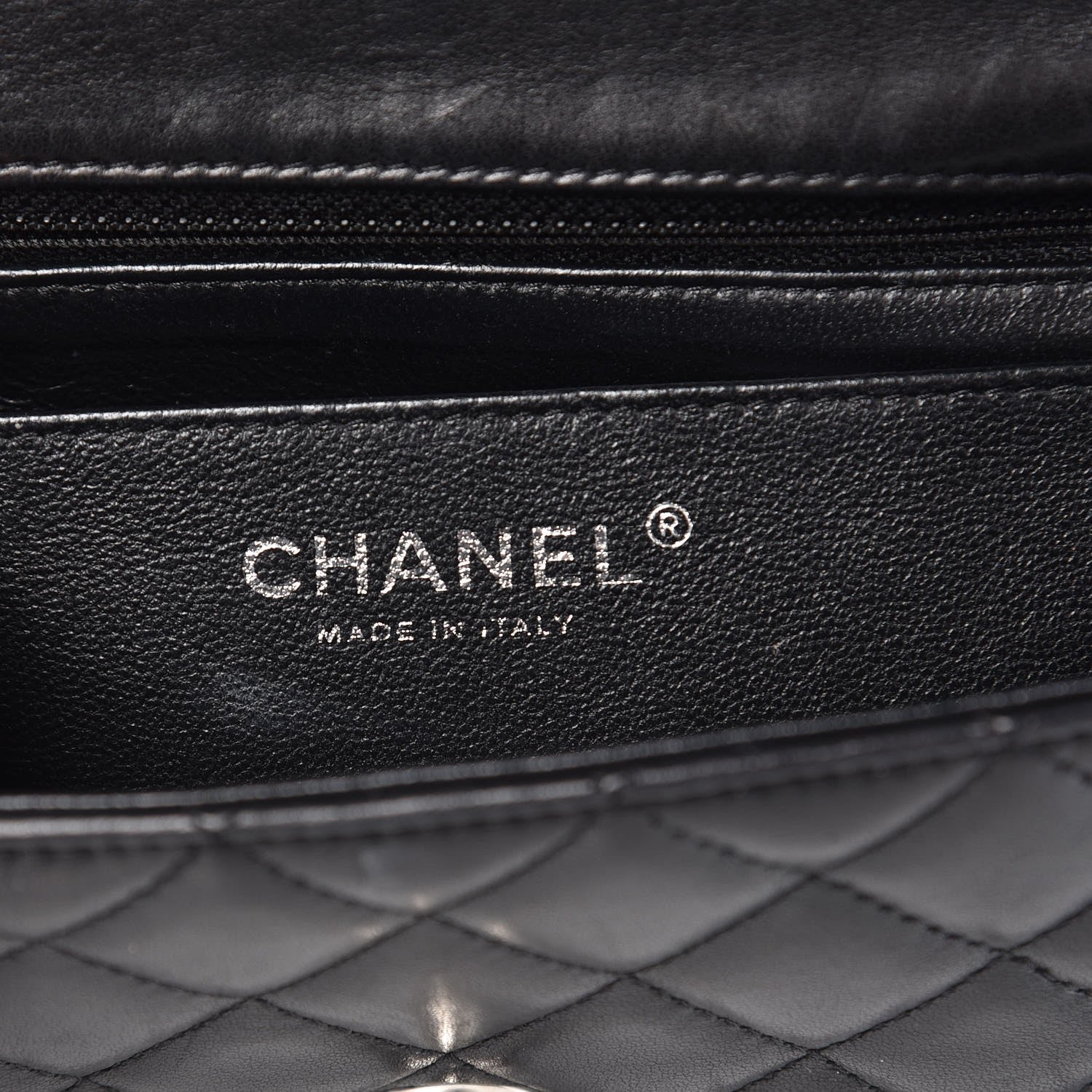 Chanel Lambskin Quilted Mini Rectangular Flap Black 6 of 11