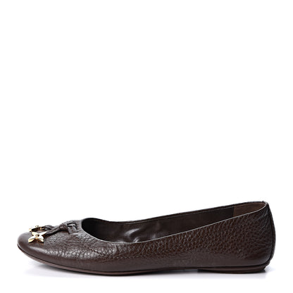 Louis Vuitton Calfskin Marguerite Ballerina Flats 36 Brown 1 of 10