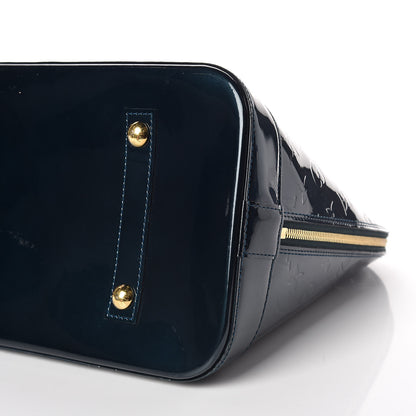 Louis Vuitton Vernis Alma GM Blue Nuit 6 of 9