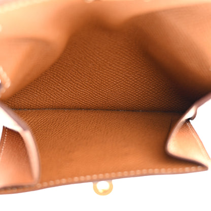 Hermes Epsom Kelly Pocket Compact Wallet Gold 5 of 7