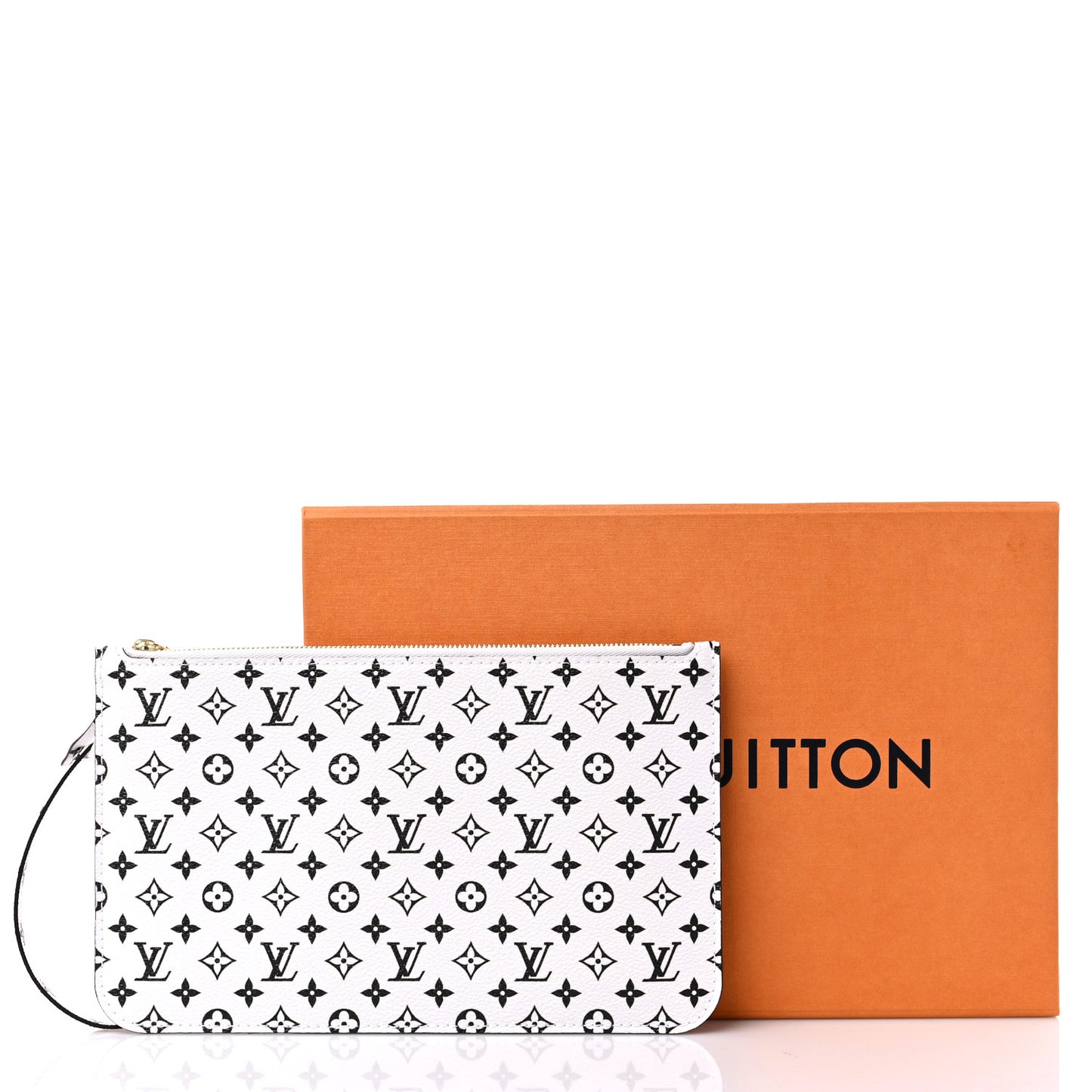 Monogram Giant Neverfull MM GM Pochette White