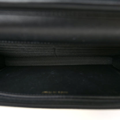 Chanel Lambskin Quilted Wallet On Chain WOC White Black 5 of 13