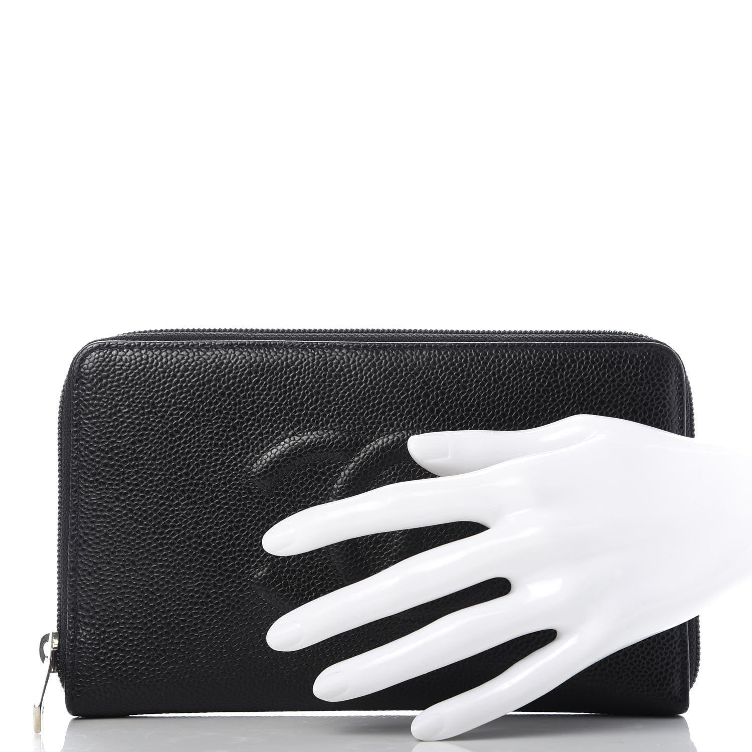 Chanel Caviar Large Timeless CC Zip Around Organizer Wallet Black 2 of 11