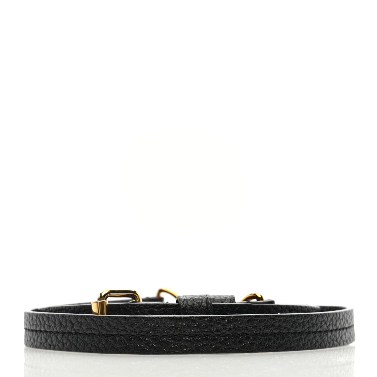 Calfskin Adjustable Retiro NM Shoulder Strap Black