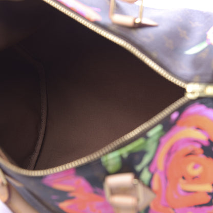 Louis Vuitton Monogram Roses Speedy 30 5 of 10