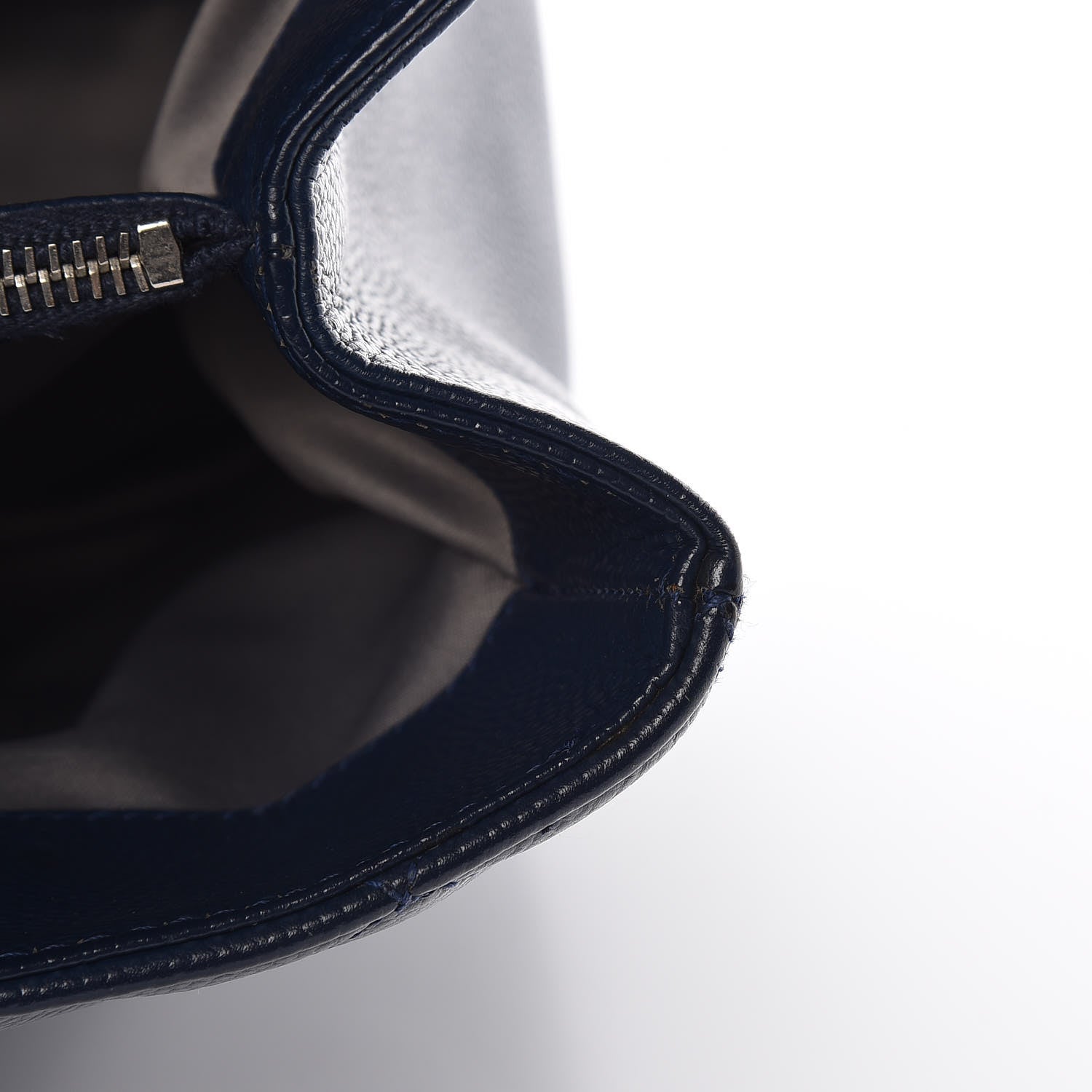 Chanel Caviar Quilted XL Grand Shopping Tote GST Navy Blue 12 of 18