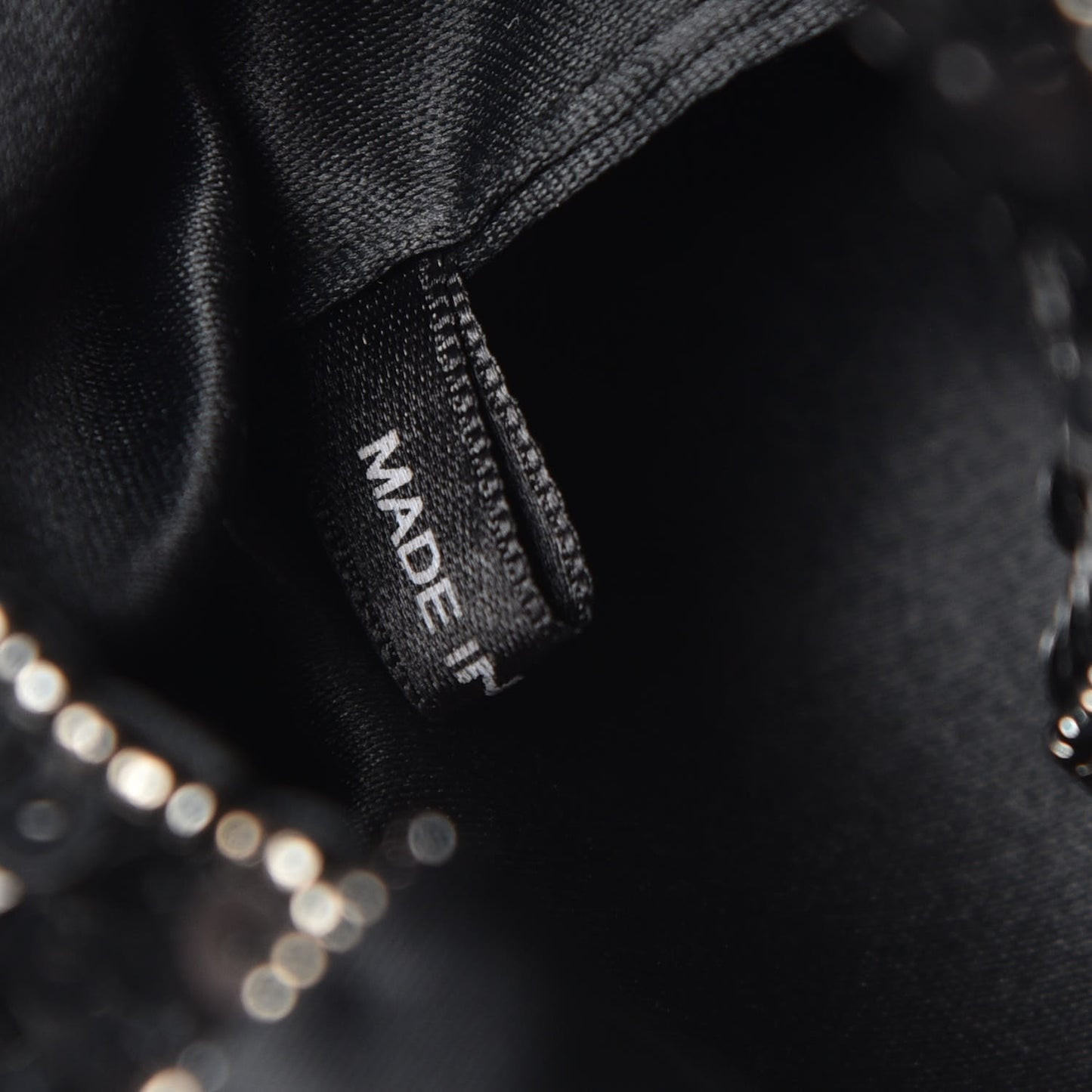 Sequin CC Evening Bag Black