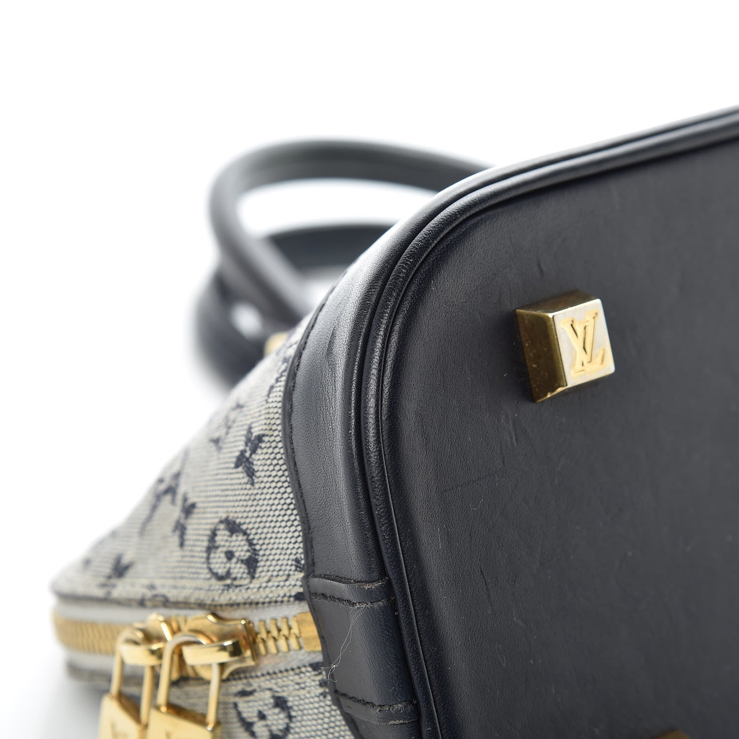 Louis Vuitton Mini Monogram Alma Long Blue 17 of 24
