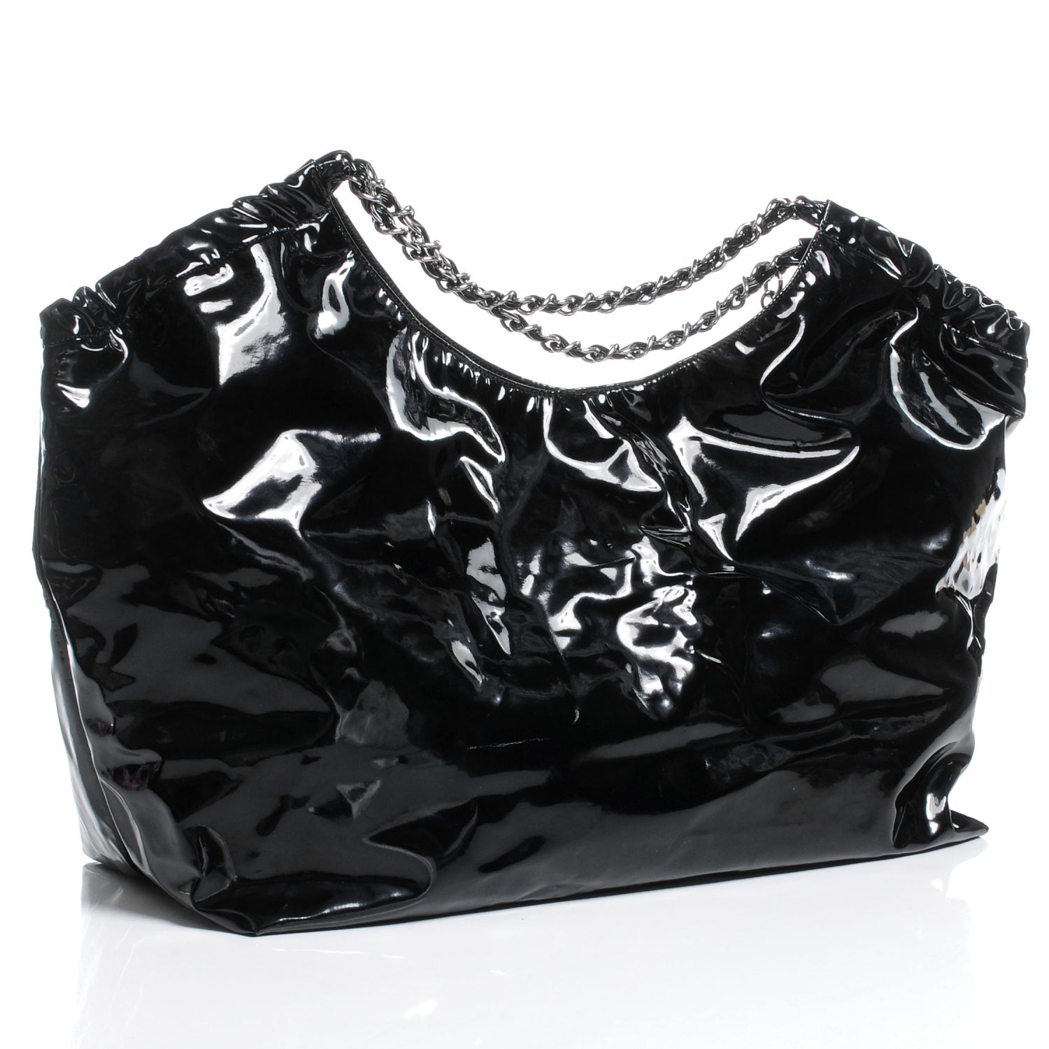 Chanel Vinyl XL Coco Cabas Black 3 of 8