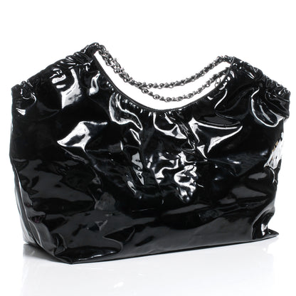 Chanel Vinyl XL Coco Cabas Black 3 of 8