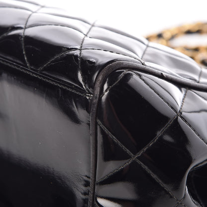 Chanel Patent Quilted Tote Black 12 of 14