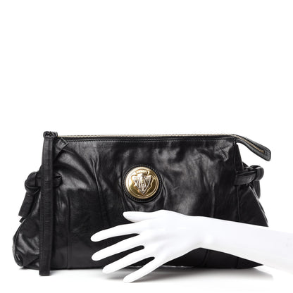 Gucci Calfskin Hysteria Large Clutch Black 2 of 11