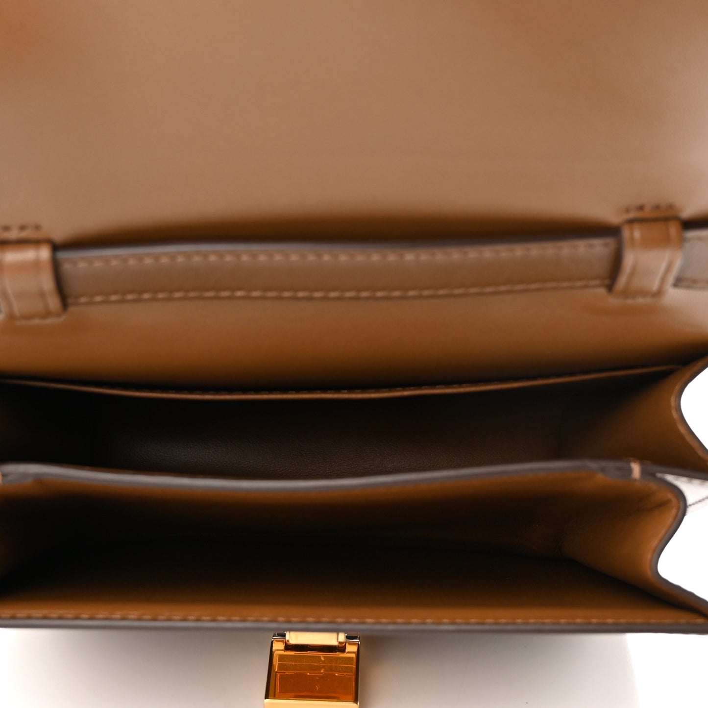 Box Calfskin Teen Classic Box Flap Bag Camel