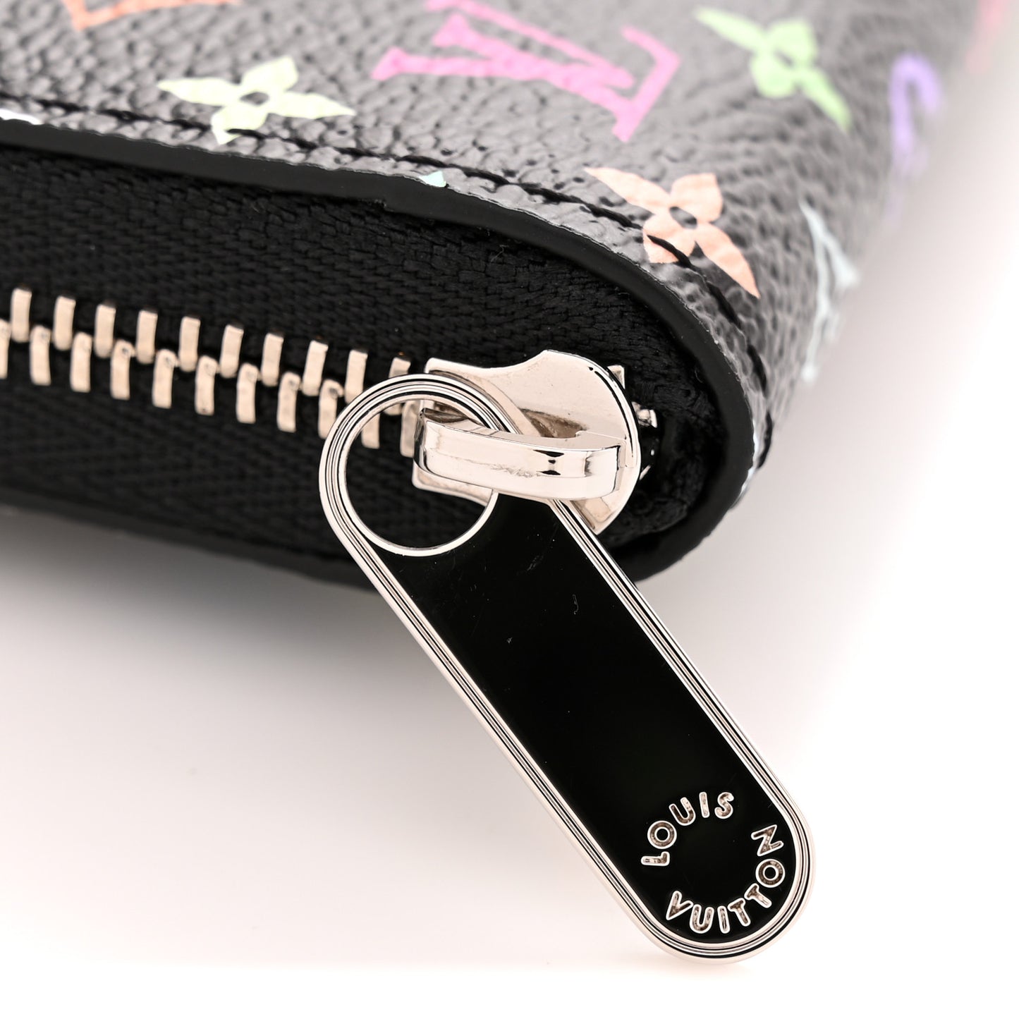 LV x TM Monogram Multicolor Zippy Coin Purse Black