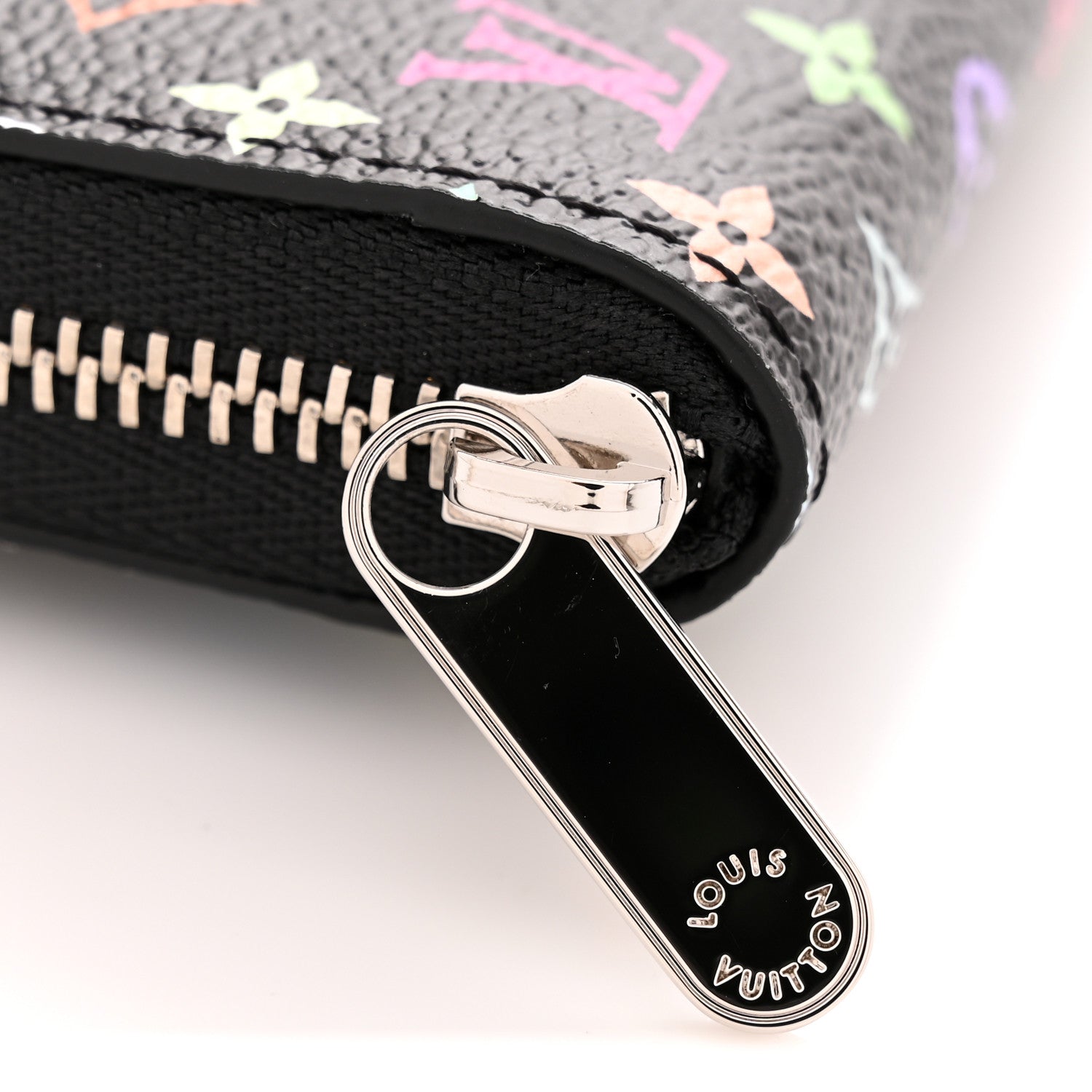Louis Vuitton LV x TM Monogram Multicolor Zippy Coin Purse Black 7 of 8
