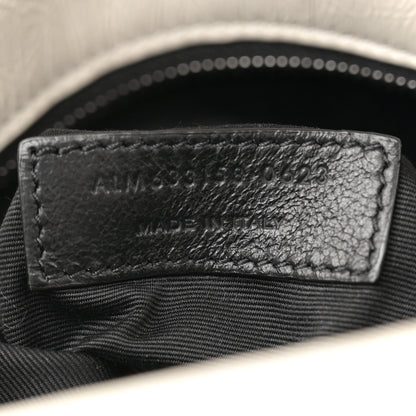 Saint Laurent Crinkled Calfskin Matelasse Monogram Medium Niki Chain Satchel Ivory 7 of 12