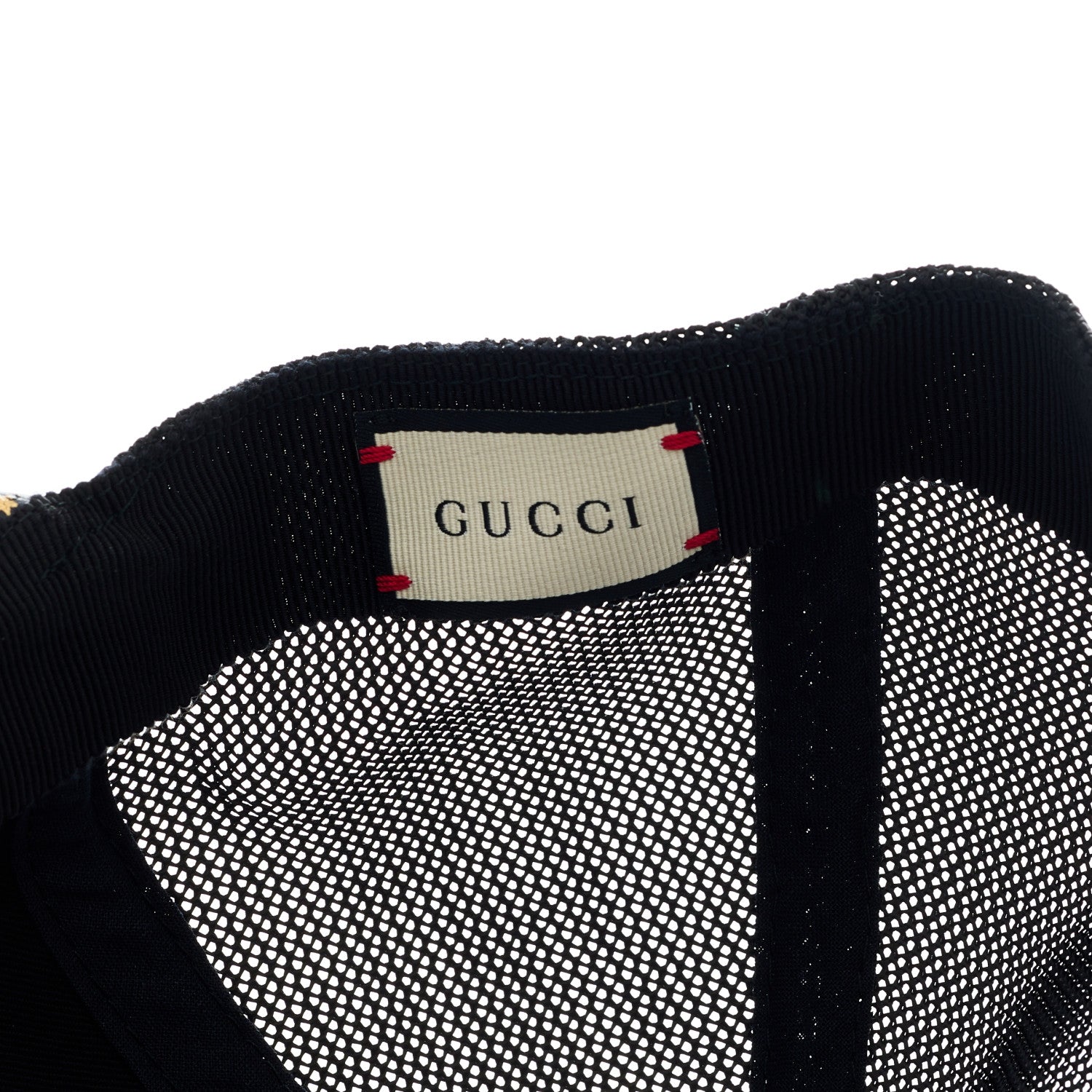 Gucci X SEGA Calfskin GUCCY Stars Baseball Hat M Black Gold 8 of 9