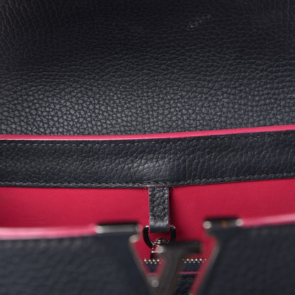 Louis Vuitton Taurillon Capucines MM Cobalt Fuchsia 8 of 9