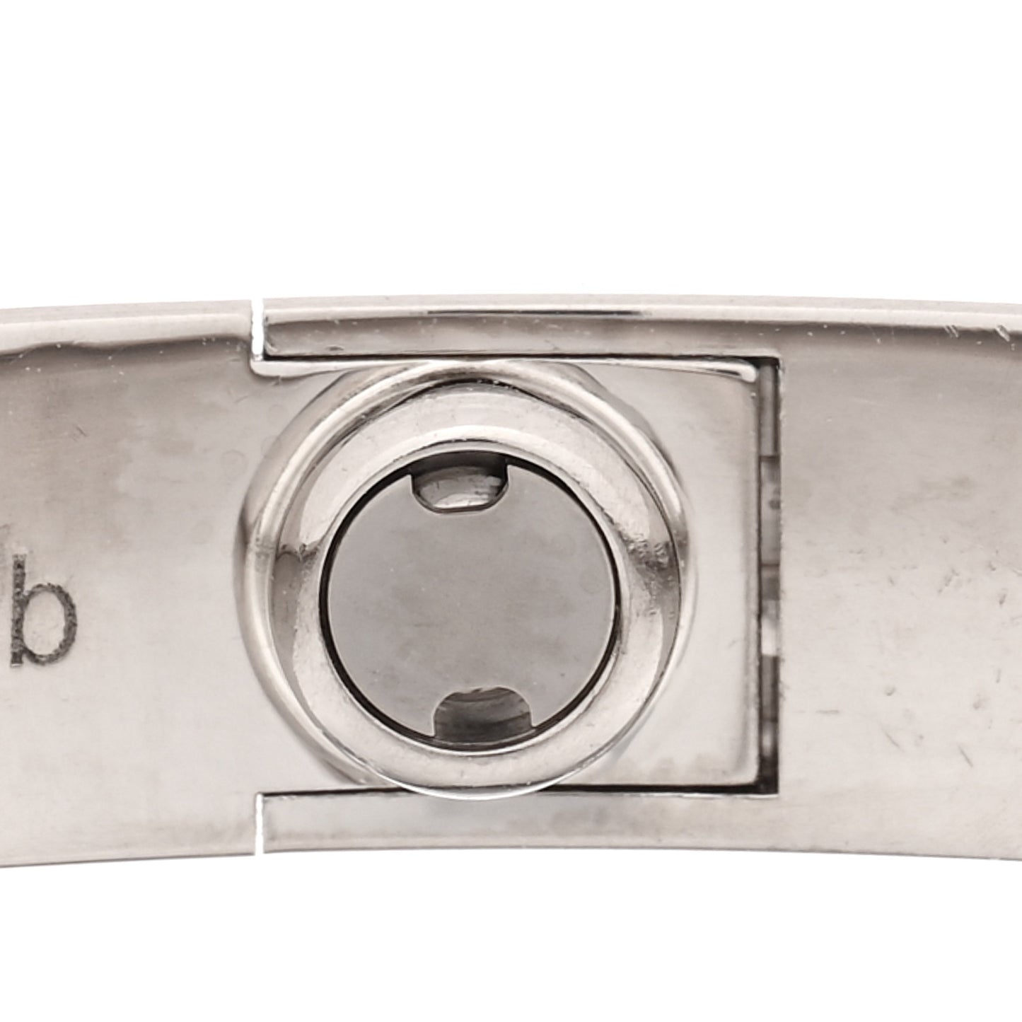 18K White Gold LOVE Bracelet 16