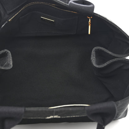 Prada Canvas Large Canapa Logo Tote Black 5 of 10