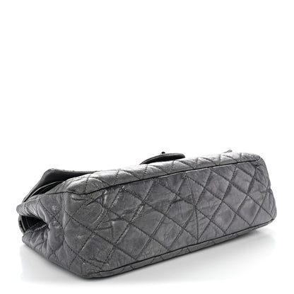 Chanel Metallic Aged Calfskin Quilted 2.55 Reissue 227 Flap Dark Silver 4 of 13