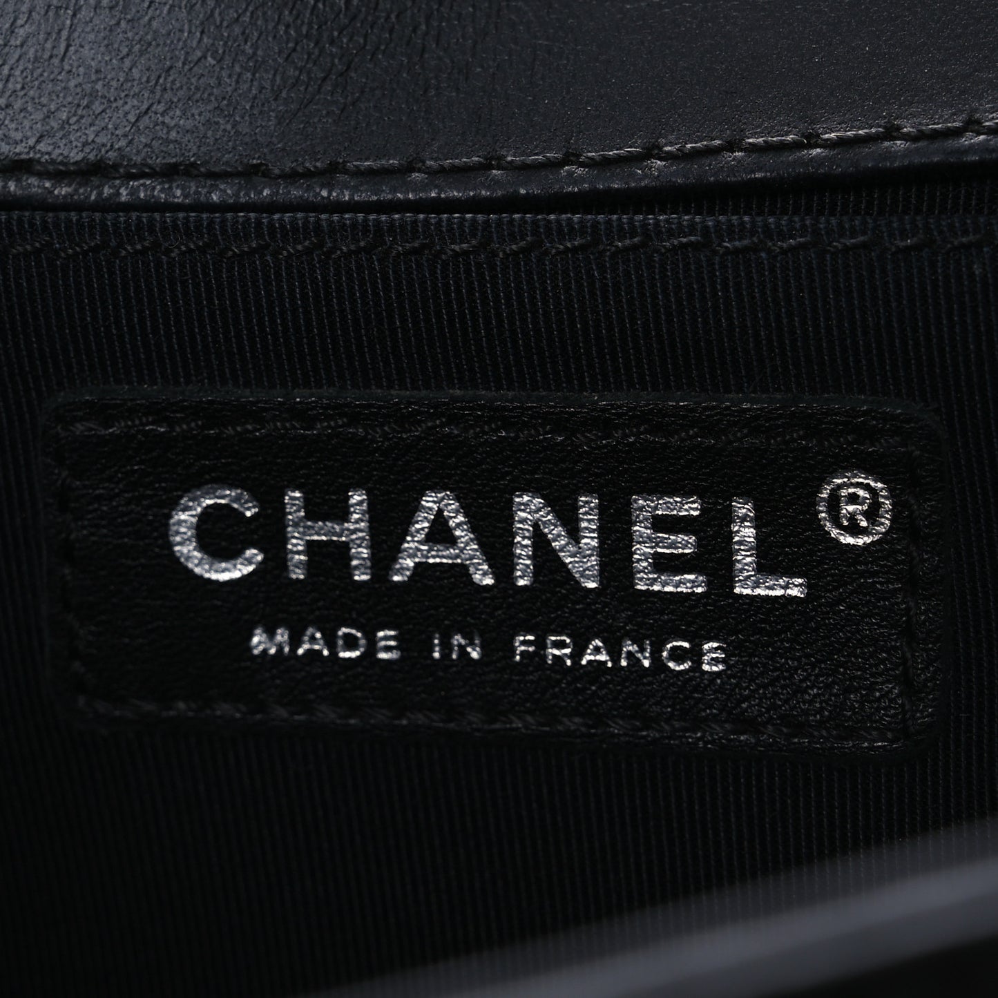 Lambskin Quilted Medium Boy Flap Black Blue Fonce