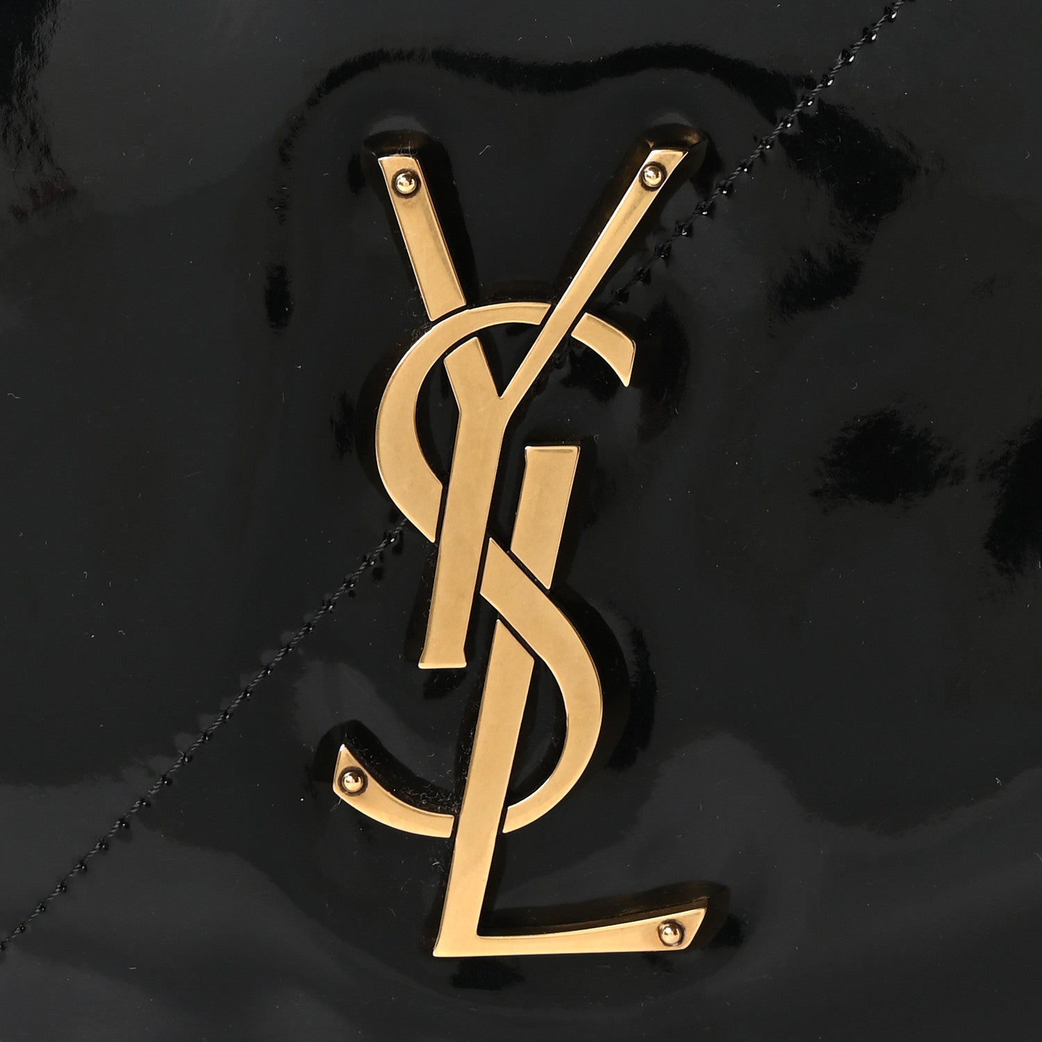 Saint Laurent Patent Matelasse Monogram Large Jamie 4.3 Black 8 of 10