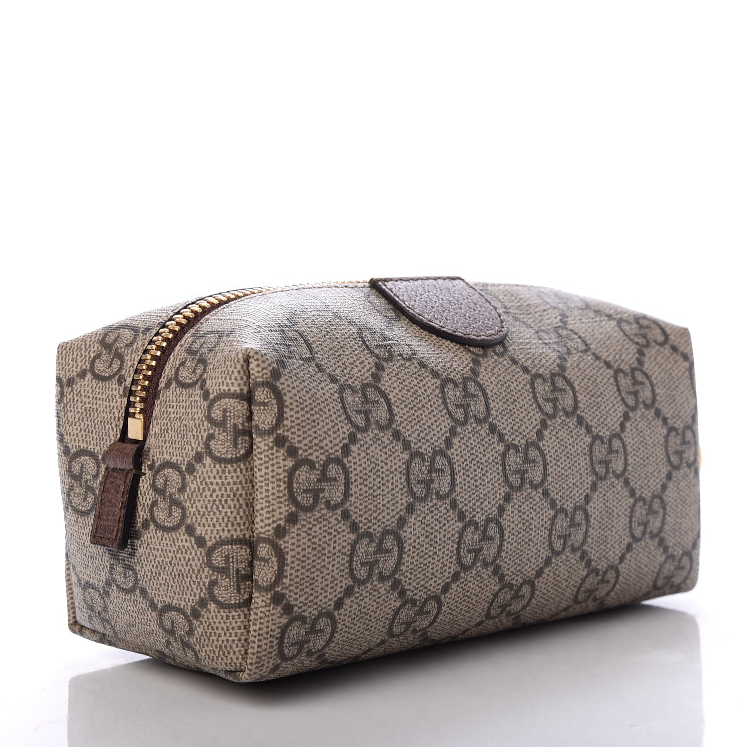 Gucci Soft GG Supreme Monogram Calfskin Small Ophidia Cosmetic Case Beige Ebony New Acero 3 of 7