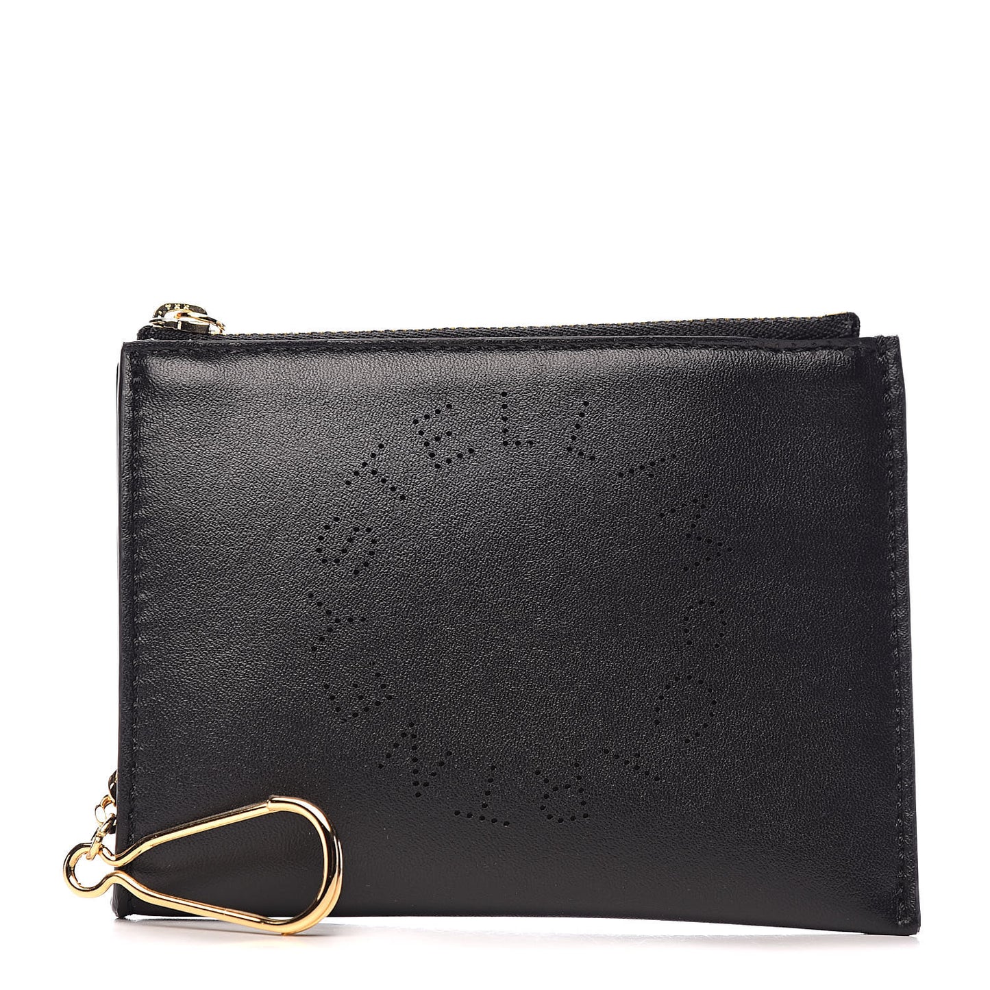 Eco Alter Nappa Perforated Small Key Pouch Black