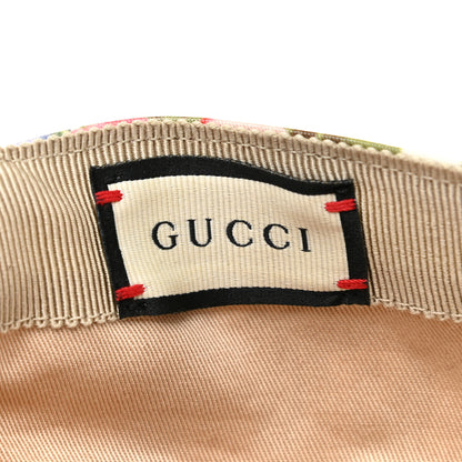Gucci Crystal Floral Print Logo Baseball Hat L Multicolor 5 of 6