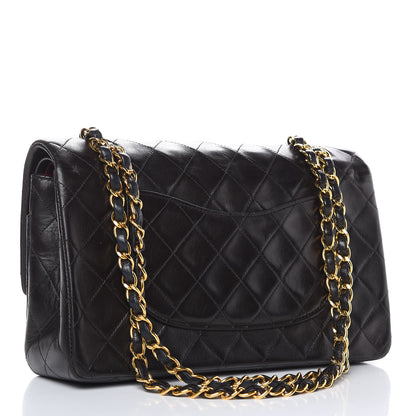 Chanel Lambskin Quilted Medium Double Flap Black 3 of 17