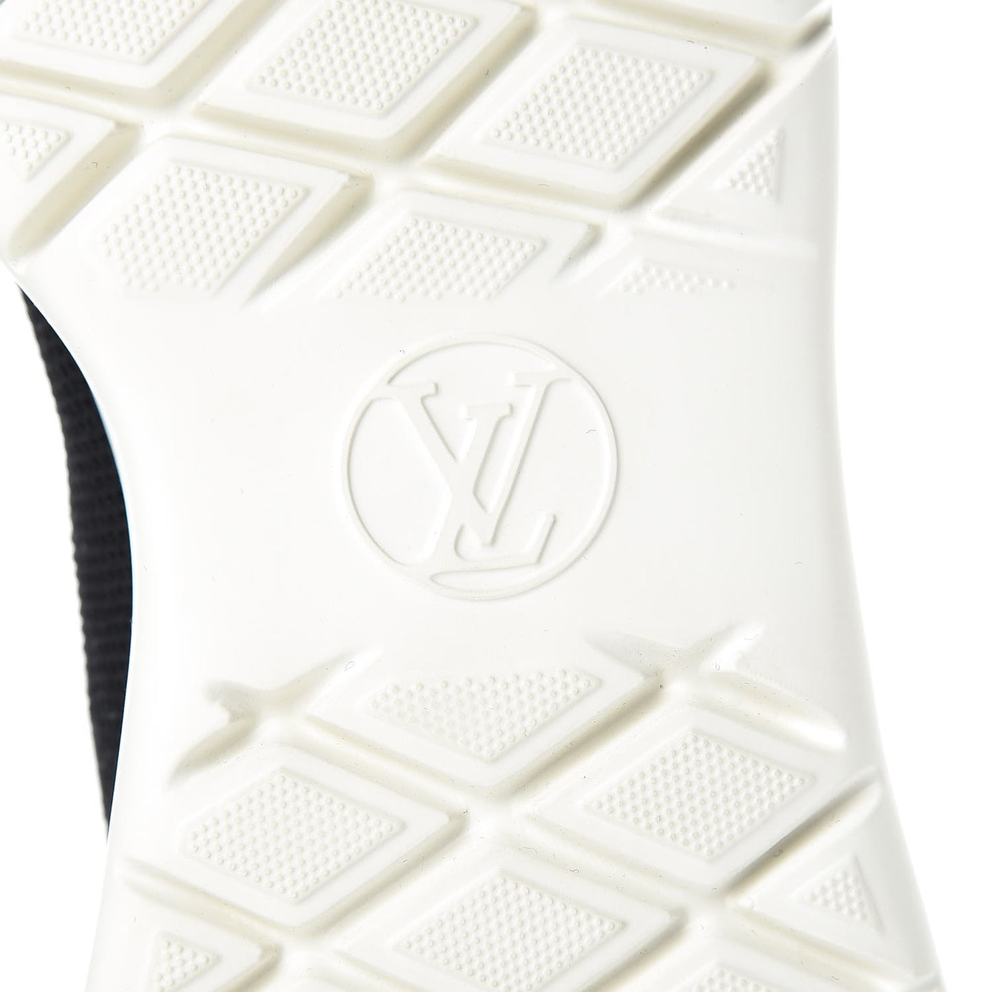 Stretch Fabric LV Black Heart Sock Sneaker 38.5 Black